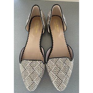 ISSAC MIZRAHI Women's Pointed Flats Size 8 Preppy Career Office Shoes